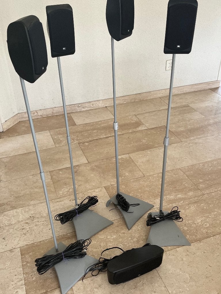 5 JBL surround cinema speakers, 70 watt of meer, Zo goed als nieuw, 5.1-systeem, Overige spelers