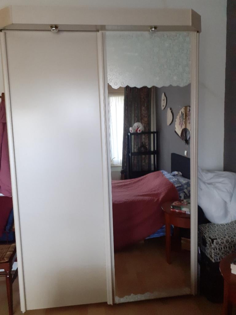 Kledingkast, Huis en Inrichting, Kasten | Kledingkasten, Ophalen, Overige materialen, Gebruikt, 100 tot 150 cm