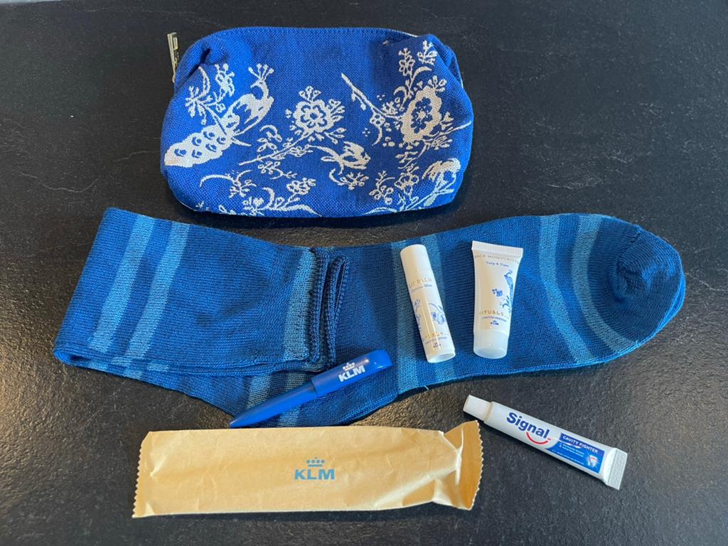 KLM X Rituals Amenity Kit - Business Class. Blauw wit pauw, Ophalen of Verzenden, Nieuw, Blauw, Heer of Dame