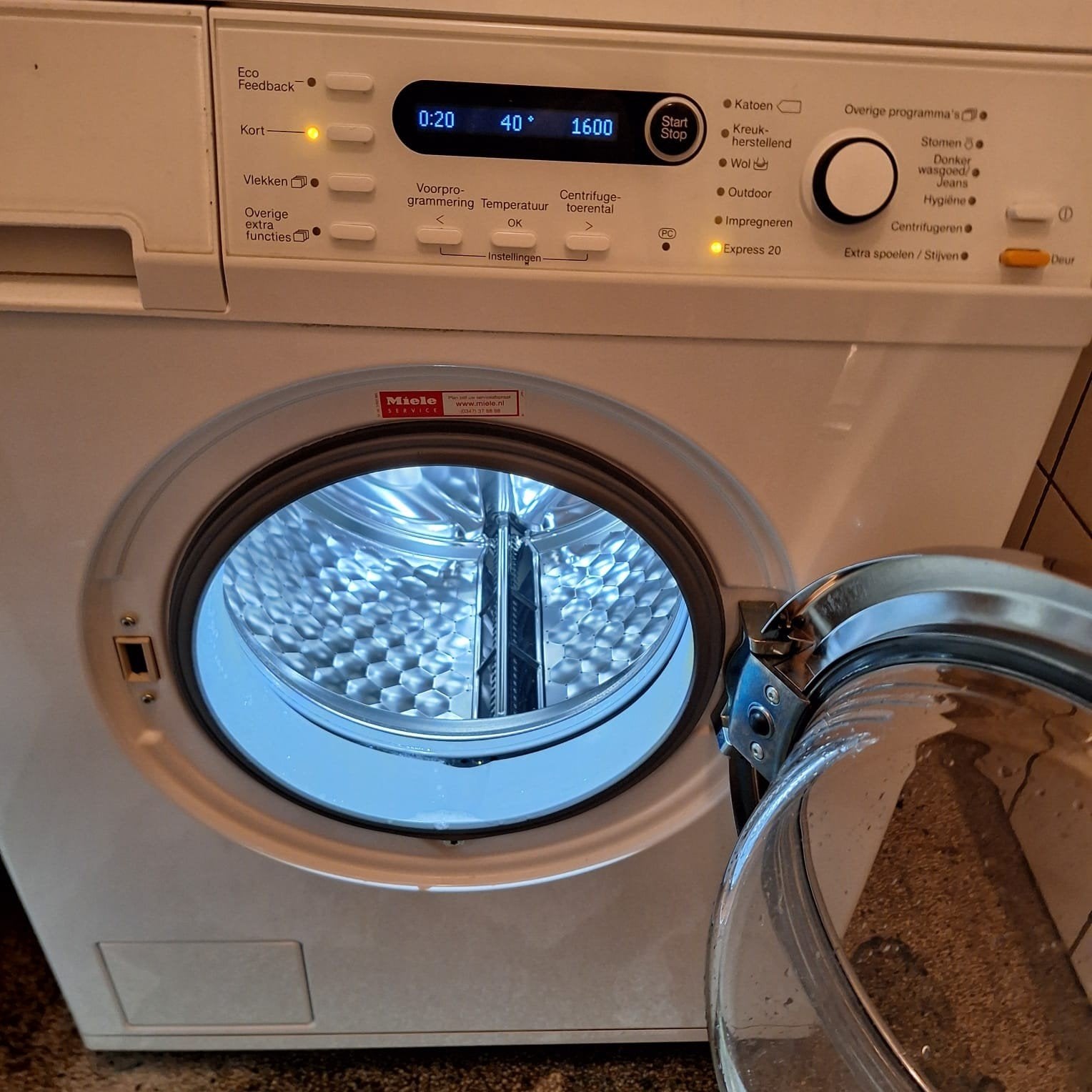 Miele Wasmachine W5877 Edition 111 - Perfecte staat, Witgoed en Apparatuur, Ophalen, 6 tot 8 kg, Voorlader, Kort programma