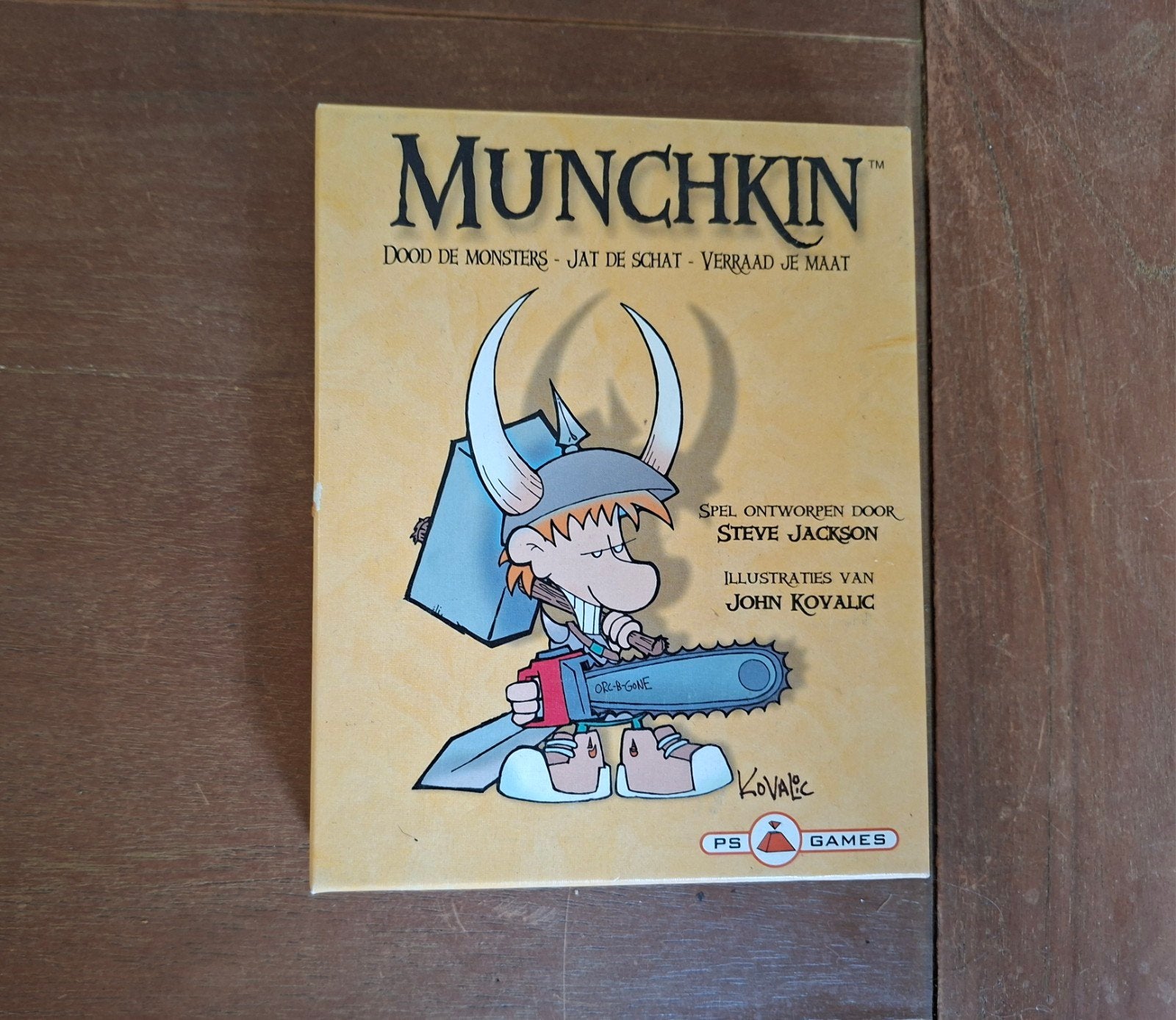 Munchkin: Dood de Monsters, Jat de Schat, Verraad je Maat, Drie of vier spelers, Ophalen, Gebruikt, PS Games