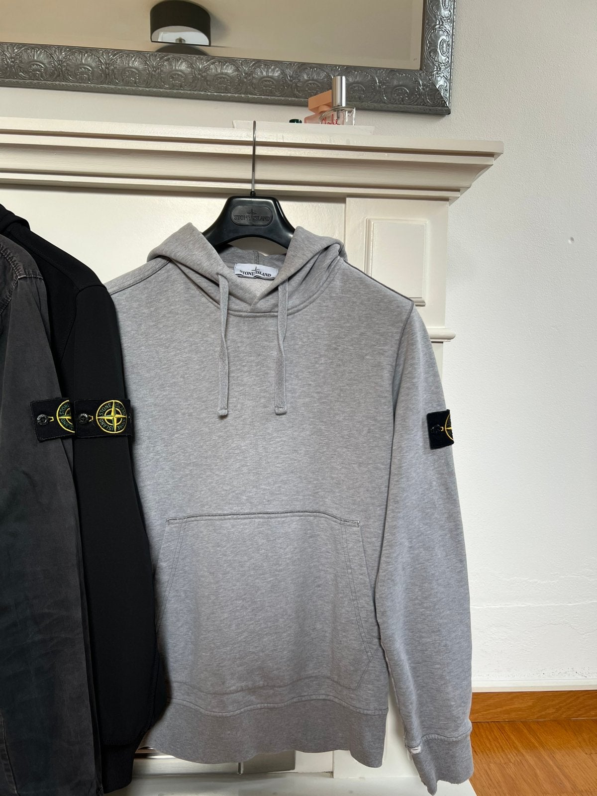 Stone Island | Hooded Sweater | Grey | Size S, Ophalen of Verzenden, Zo goed als nieuw, Maat 46 (S) of kleiner, Grijs