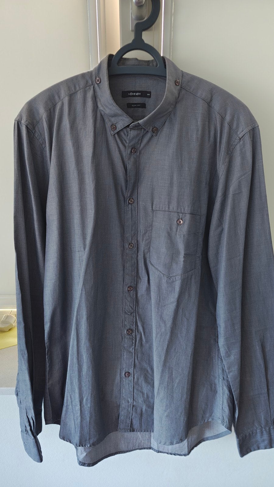 Niew CorteIngles Herenoverhemd Grijs – Slim Fit M, Kleding | Heren, Corte Ingles, Nieuw, Grijs, Halswijdte 39/40 (M)