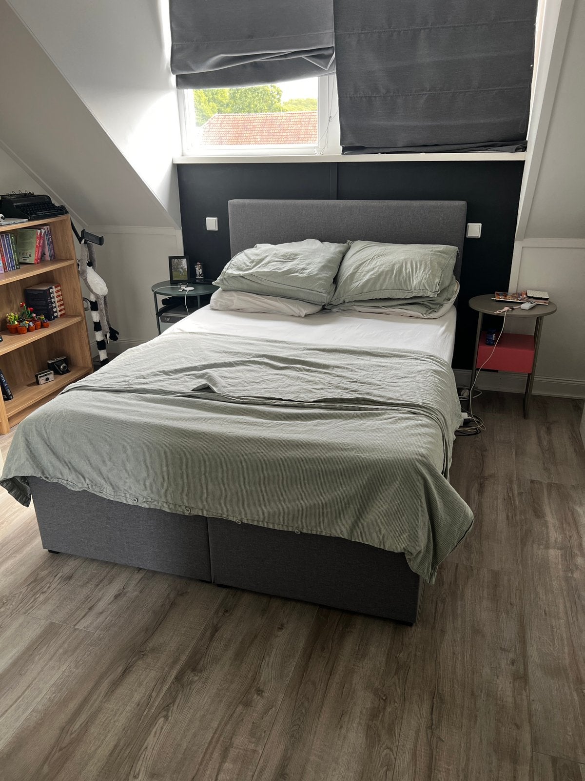 Boxspring 140x200 met opbergruimte, Ophalen, Gebruikt, Tweepersoons, 140 cm