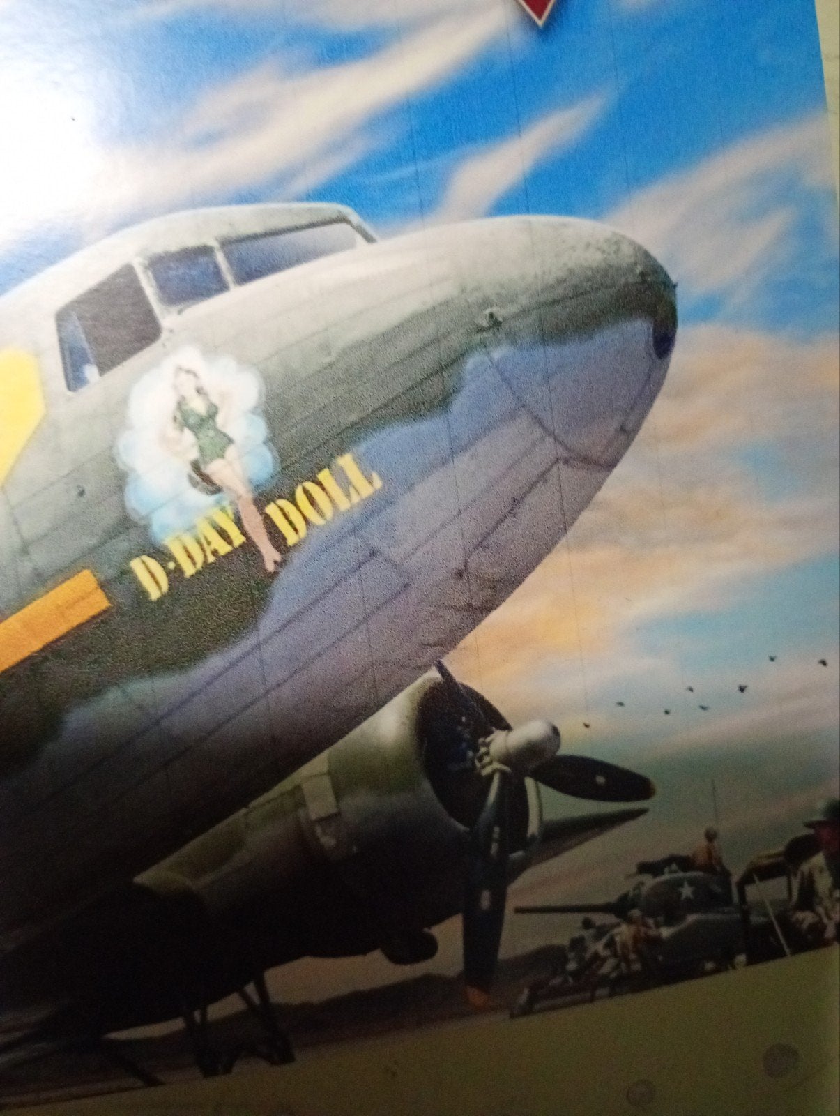 Douglas DC3 groot stuk uit de neus., Verzamelen, Amerika, ., Ophalen of Verzenden, .
