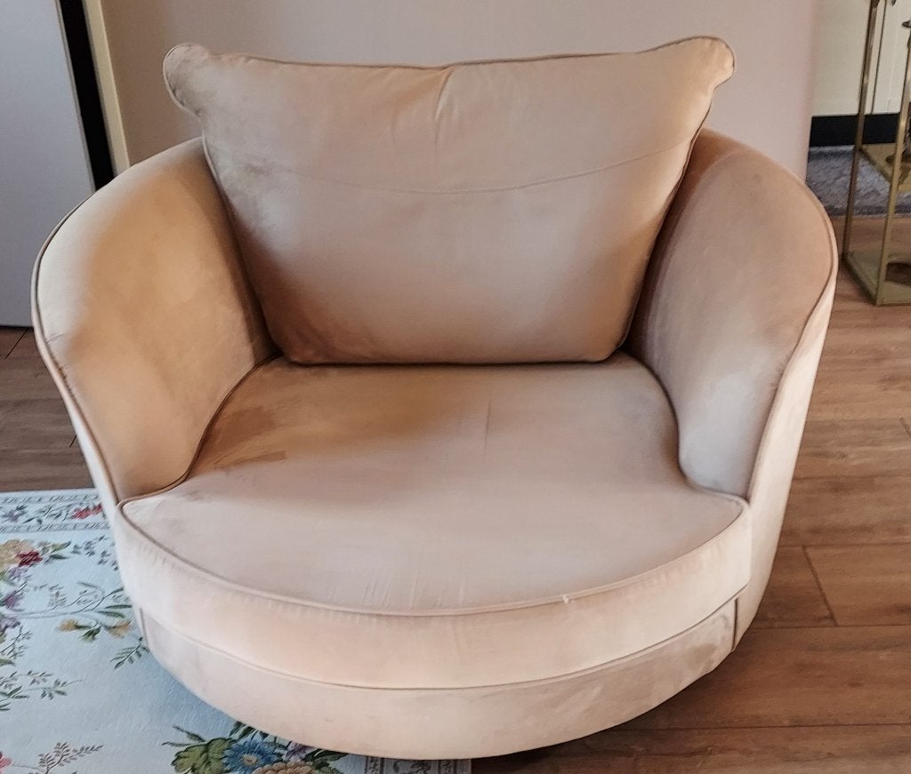 Draaifautteul, Huis en Inrichting, Ophalen, Zo goed als nieuw, Minder dan 150 cm, Stof