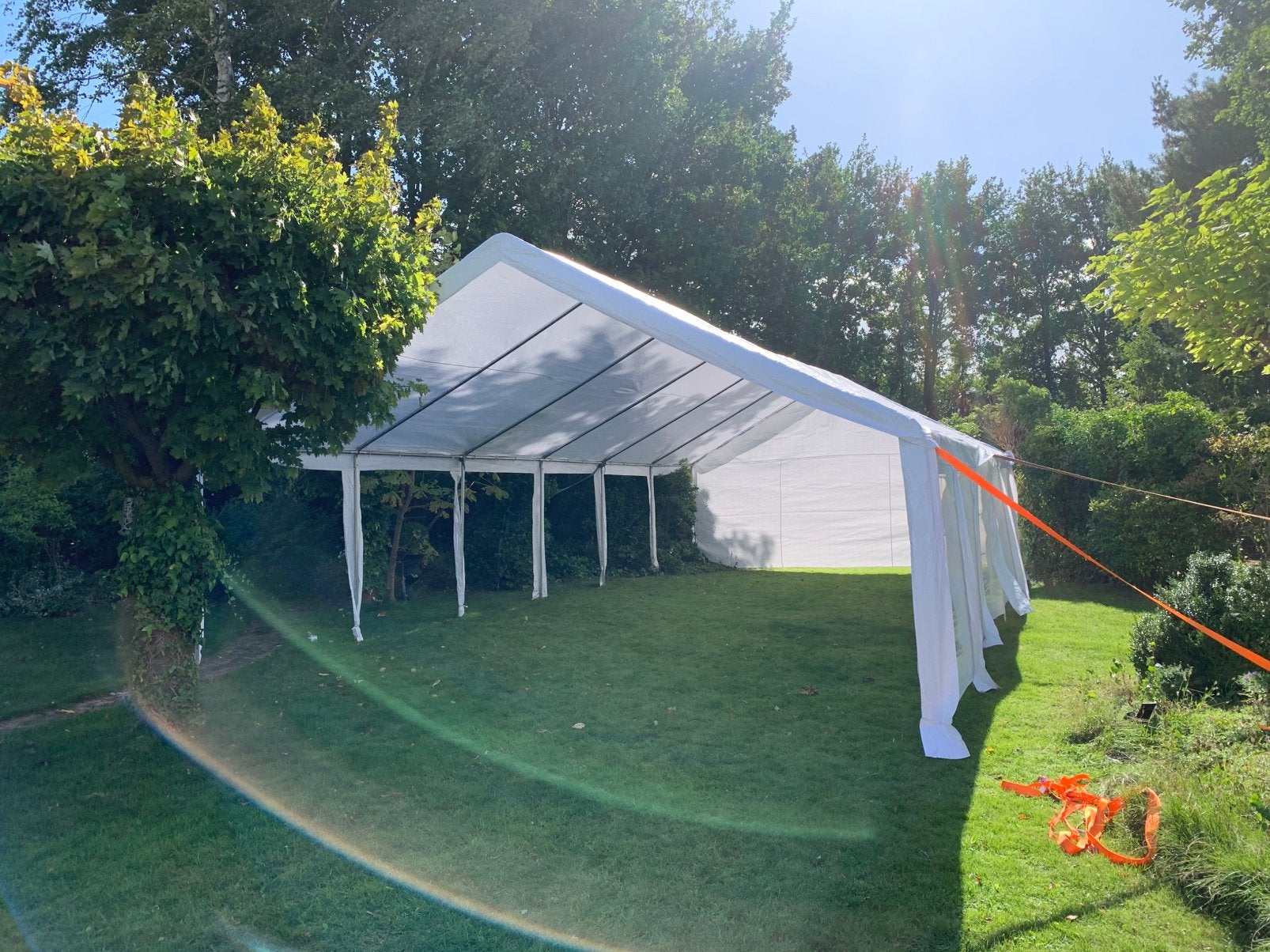 Te huur Partytent, party tent huren, huur Partytent 6x12, Ophalen of Verzenden, Zo goed als nieuw, 5 tot 8 meter