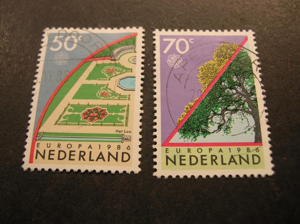Cept/Verenigd Europa Nederland 1986 gestempeld, Verzenden, Overige landen, Gestempeld