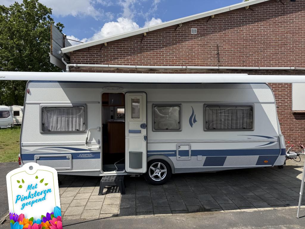 FENDT TOPAS 550TG APARTE BEDDEN RONDZIT MOVER AIRCO LUIFEL, Caravans en Kamperen, Caravans, Rondzit, Bedrijf, Fendt, 5 tot 6 meter