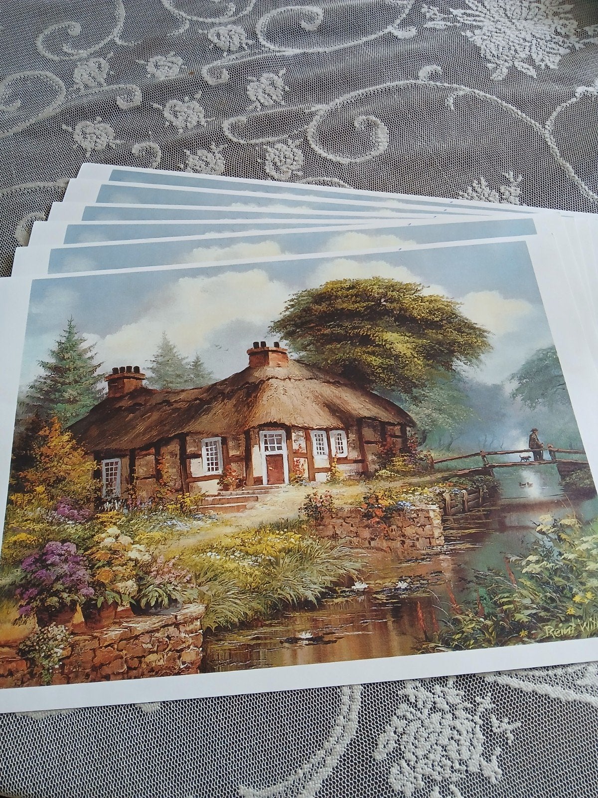 6 plaatjes  voor het maken van een 3D schilderij, Ophalen of Verzenden, Nieuw, Overige thema's, Overige typen