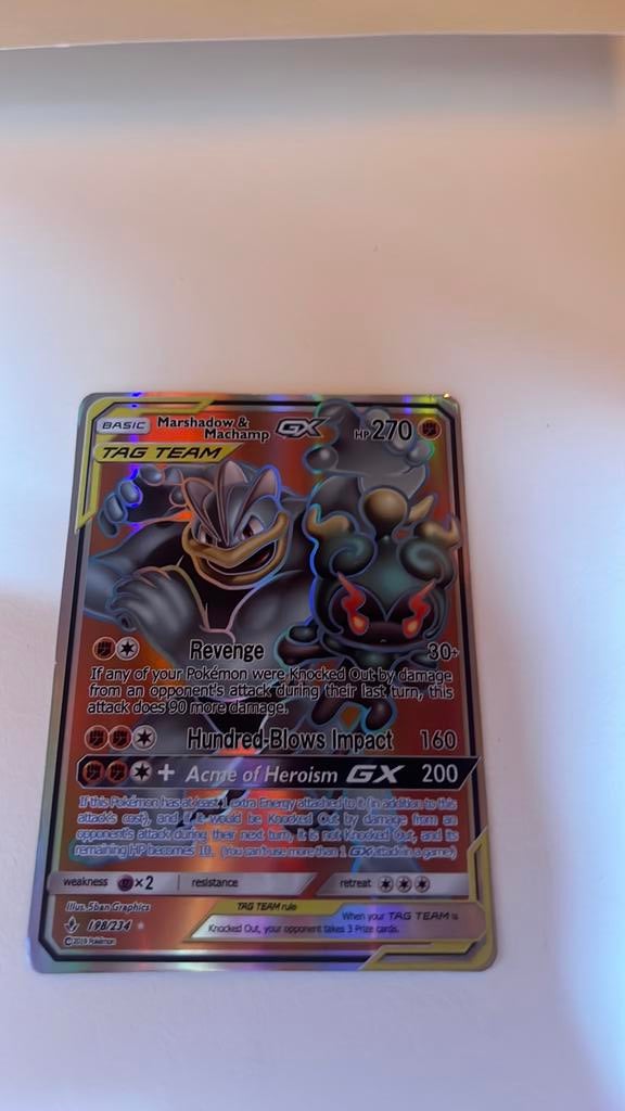 Marshadow & machamp GX, Verzenden, Zo goed als nieuw