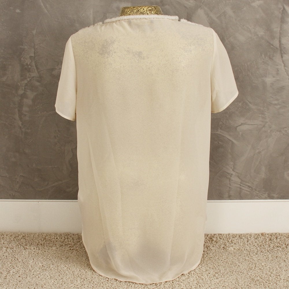 Prachtig Supertrash Shirt - 98 (Maat 40) € 25,-, Maat 38/40 (M), Supertrash, Beige, Ophalen of Verzenden