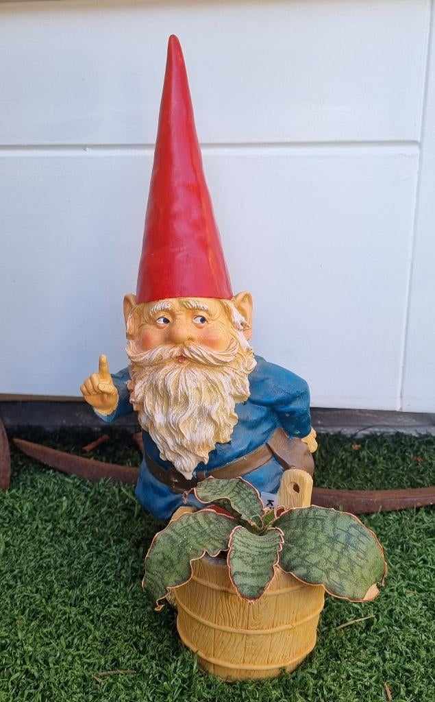 David de kabouter / Rien Poortvliet, Tuin en Terras, Tuinbeelden, Ophalen of Verzenden, Gebruikt, Tuinkabouter