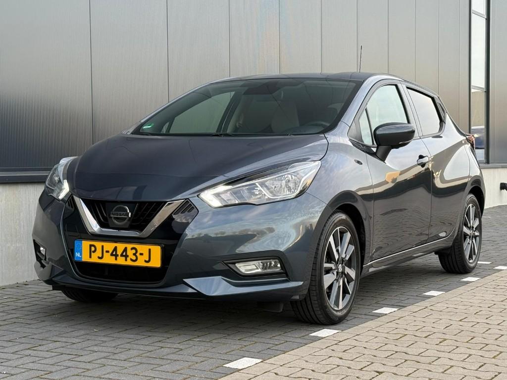 Nissan Micra 0.9 LG-T 90pk 2017 N-Connecta KEYLESS 360 Cam., Voorwielaandrijving, 898 cc, Stof, 40 €/maand