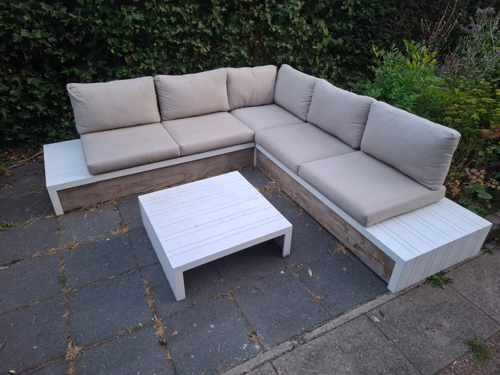 zo goed als nieuwe loungeset. kan bezorgd., Zo goed als nieuw, Loungeset, Wicker, Bank