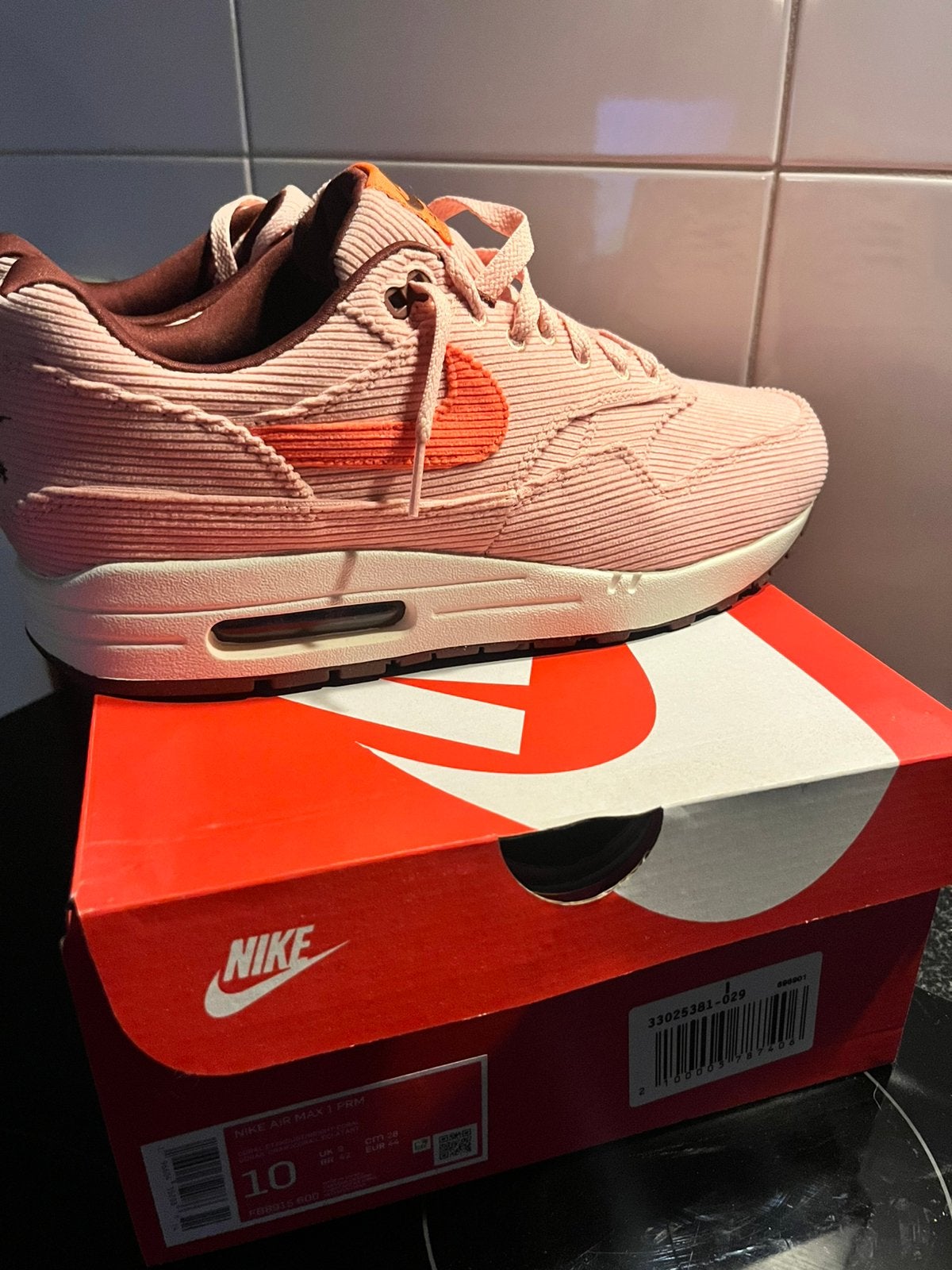 Nike Air Max 1 Coral Stardust 44 DS, Ophalen of Verzenden, Nieuw, Overige kleuren