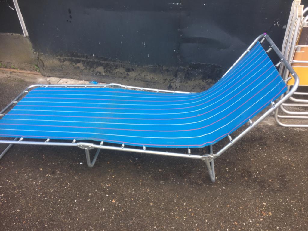 Vintage ligbed. Jaren 70, Ophalen, Zo goed als nieuw