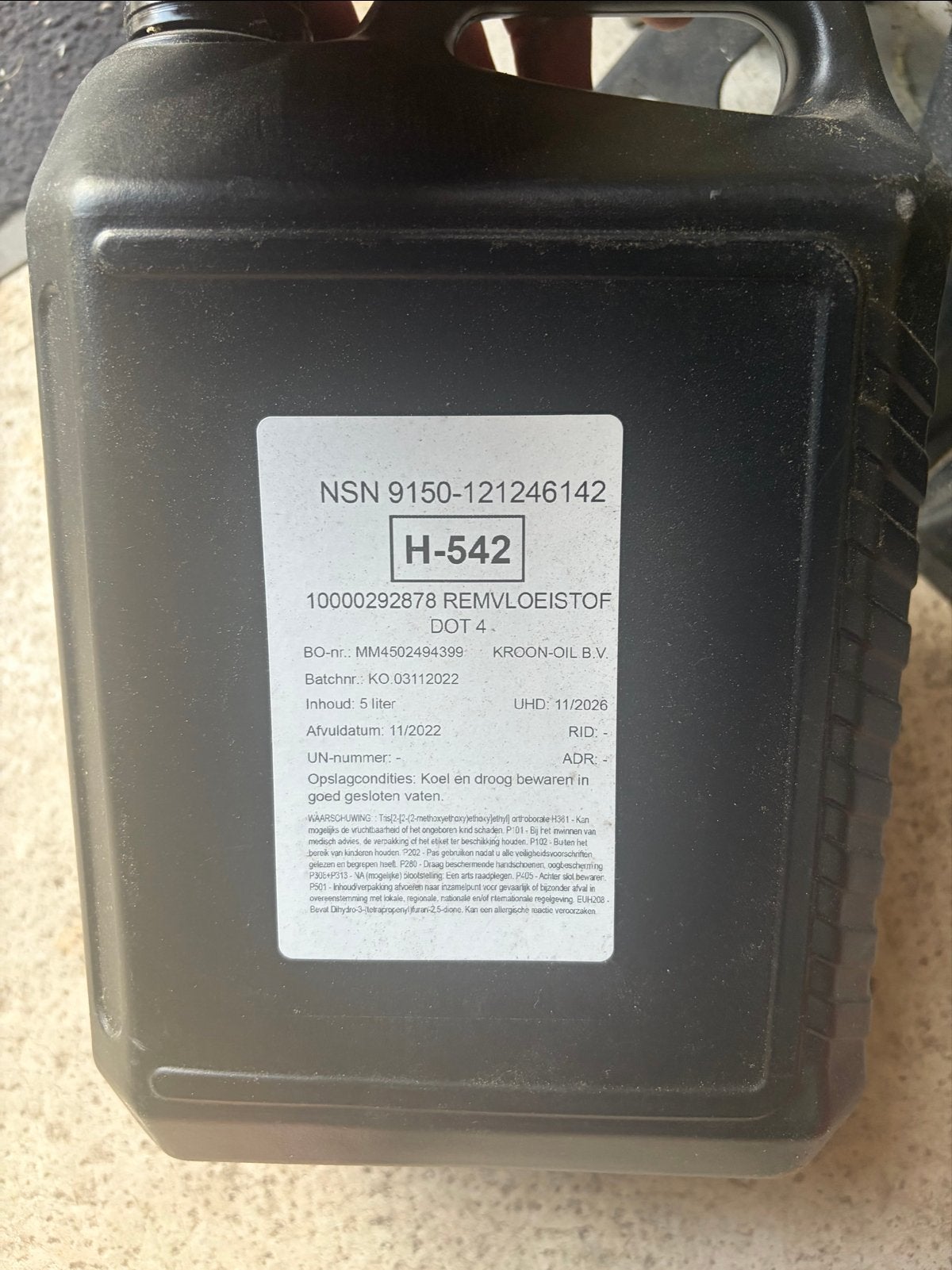 5L DOT4 Remvloeistof - Kroon-Oil Kwaliteit, Ophalen, Nieuw, Universele onderdelen