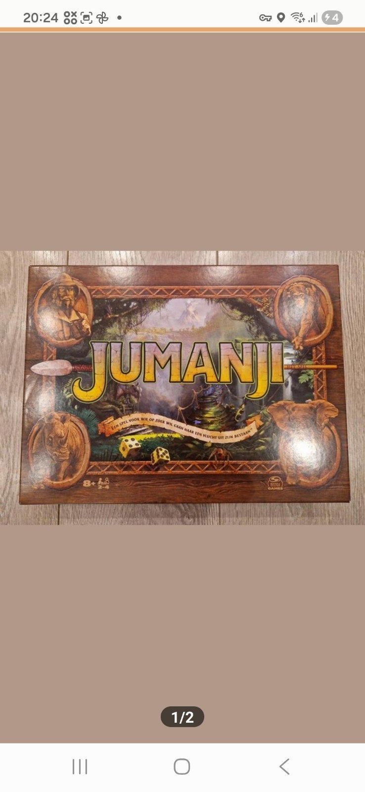 Jumanji bordspel, Hobby en Vrije tijd, Gezelschapsspellen | Bordspellen, Ophalen of Verzenden, Zo goed als nieuw