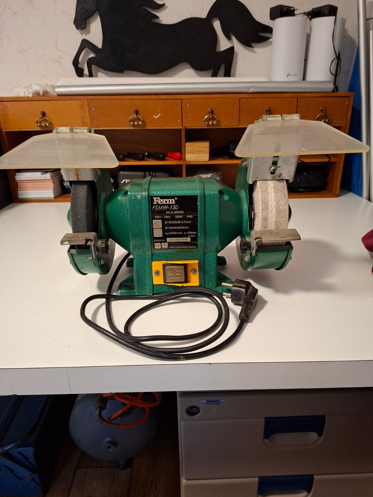 ferm werkbank slypmachine, Ophalen, Minder dan 700 watt, Werkbankslijpmachine