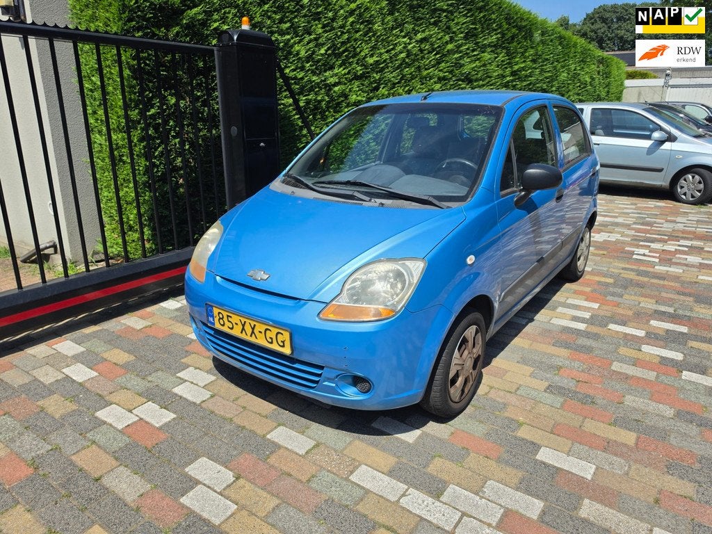 Chevrolet Matiz 0.8 Spirit 2007 Elektr. Ramen Stuurbekr., Auto's, Chevrolet, Voorwielaandrijving, Gebruikt, Blauw, Origineel Nederlands