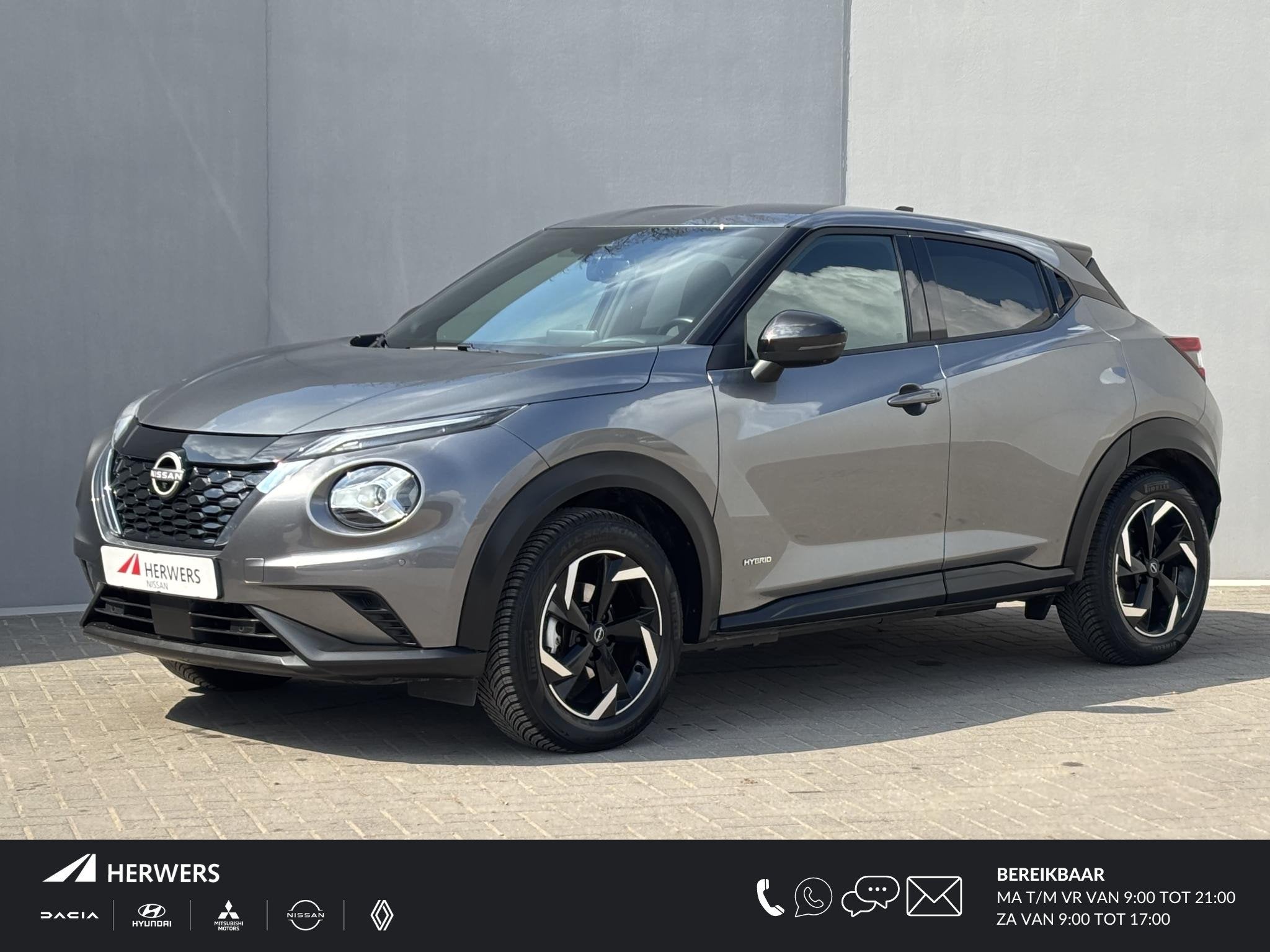 Nissan Juke 1.6 Hybrid N-Connecta / Apple Carplay/Android au, Auto's, Nissan, Bedrijf, Te koop, Juke, 360° camera, ABS, Achteruitrijcamera