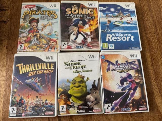 6x Wii games vanaf 7 jaar, Avontuur en Actie, Gebruikt, Ophalen of Verzenden, 3 spelers of meer