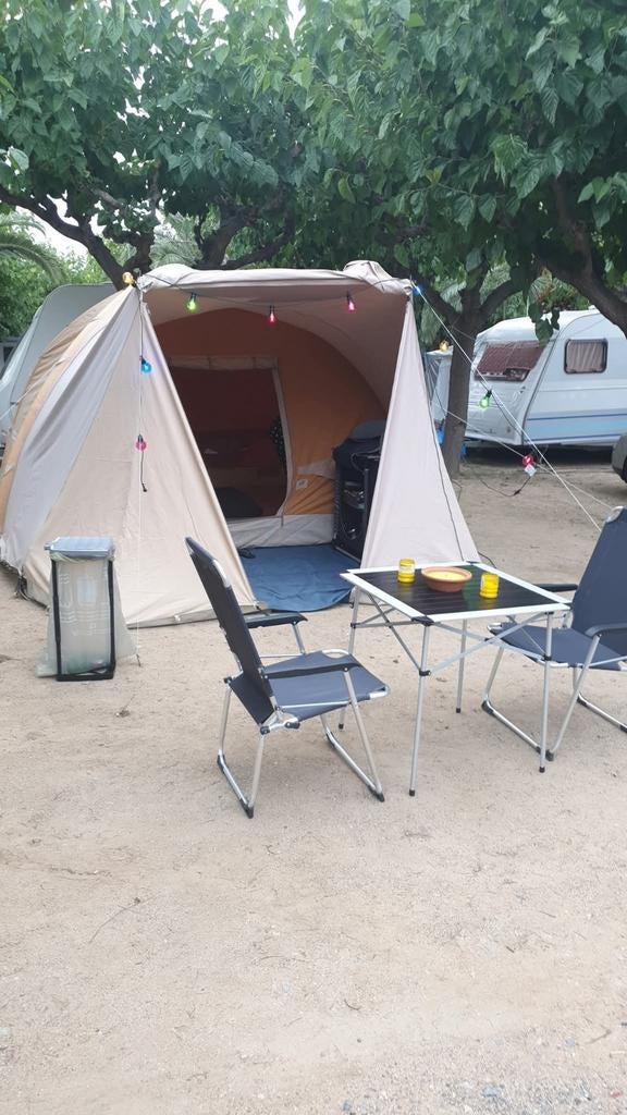 Karsten tent met ramen en luifel, Ophalen, Tot en met 4