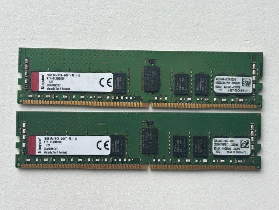 Kingston 32 GB DDR4  workstation / server, Computers en Software, RAM geheugen, Gebruikt, 32 GB, Server, DDR4