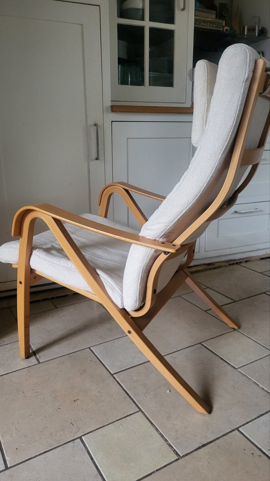 Vintage Lounge Chair Van Simo Heikillä Voor IKEA, Jaren 90, Ophalen, 75 tot 100 cm, Hout, 50 tot 75 cm
