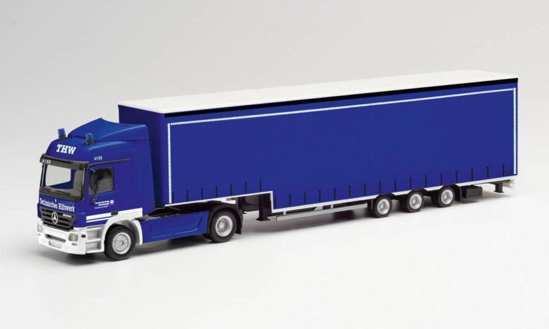 Mercedes Benz Actros L M.Sz. THW Trossingen, Nieuw, Ophalen of Verzenden, Bus of Vrachtwagen, Herpa