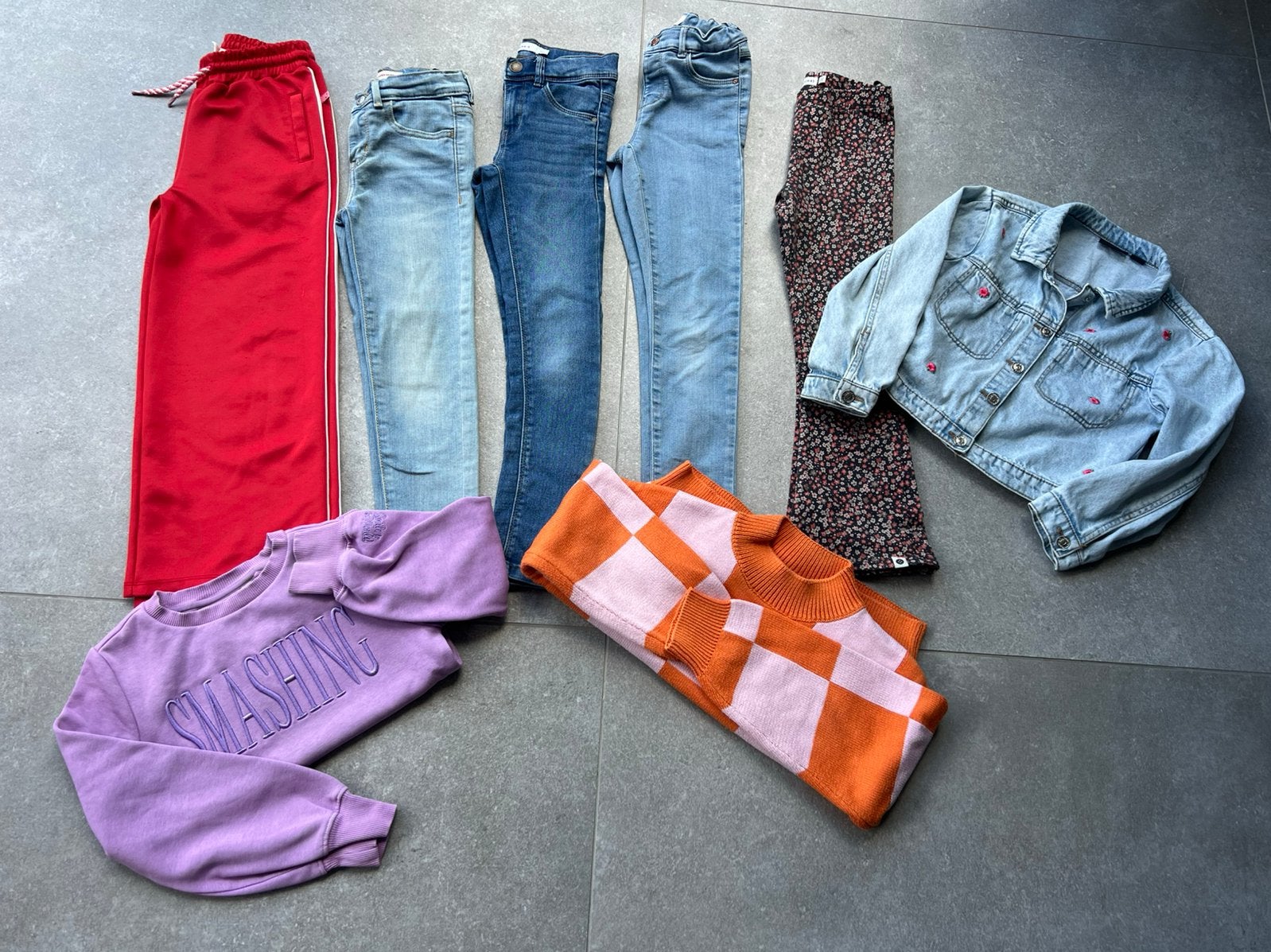 Meisjes kleding 122-128 WE,Hema,Jubel,Levis, Name it, Ophalen of Verzenden, Zo goed als nieuw, Meisje, Broek