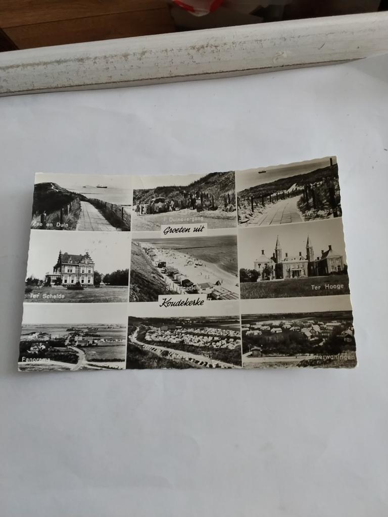 GROETEN UIT. KOUDEKERKE. 9 afbeeldingen, Ophalen of Verzenden, 1960 tot 1980