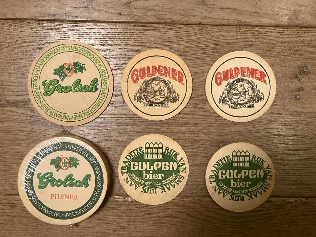 Grolsch & Gulpener Bierviltjes - Mooie Collectie, Ophalen, Gebruikt, Viltje(s), Grolsch
