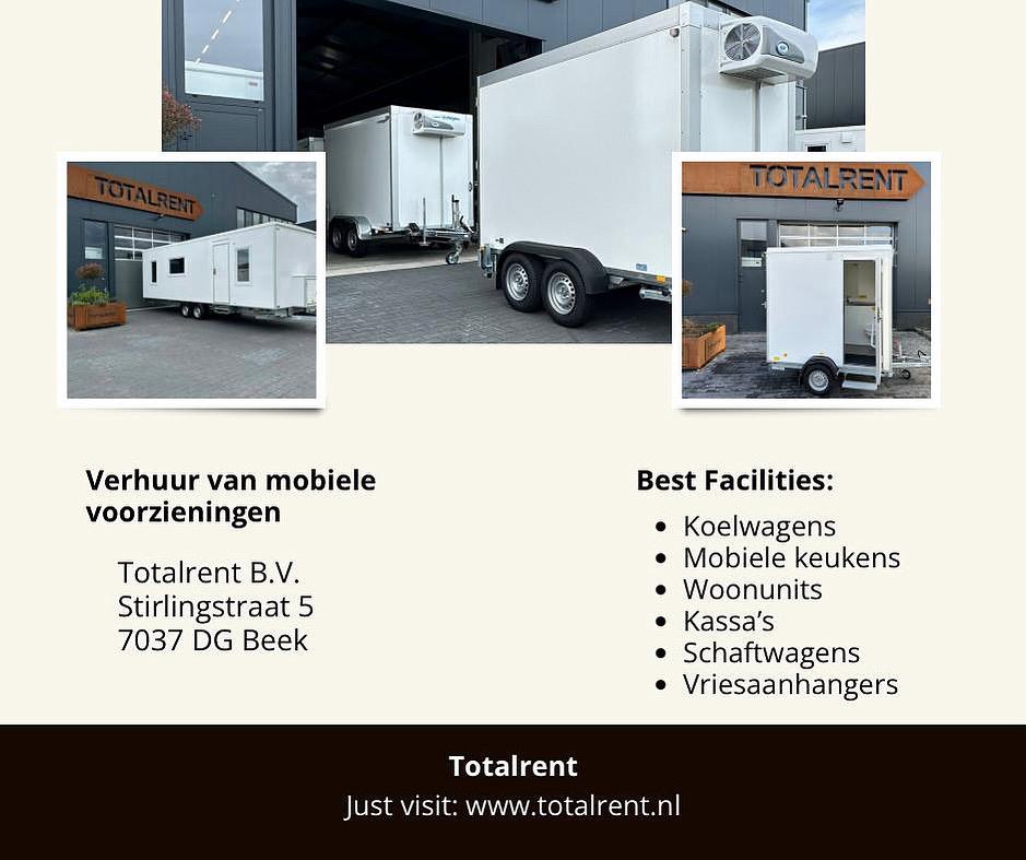 Grote verhuur vloot alle type mobiele woonunits alle maten, Ophalen, Nieuw