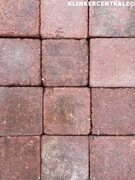 950m2 rood koppel/cobblestones betonklinkers 14x14x7cm dubbe, Bij dit gebruikte product niet meer te achterhalen., Gebruikt, Verzenden