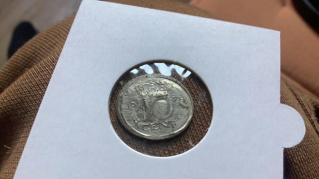 Misdruk dubbeltje, Ophalen of Verzenden, Koningin Beatrix, 10 cent, Losse munt