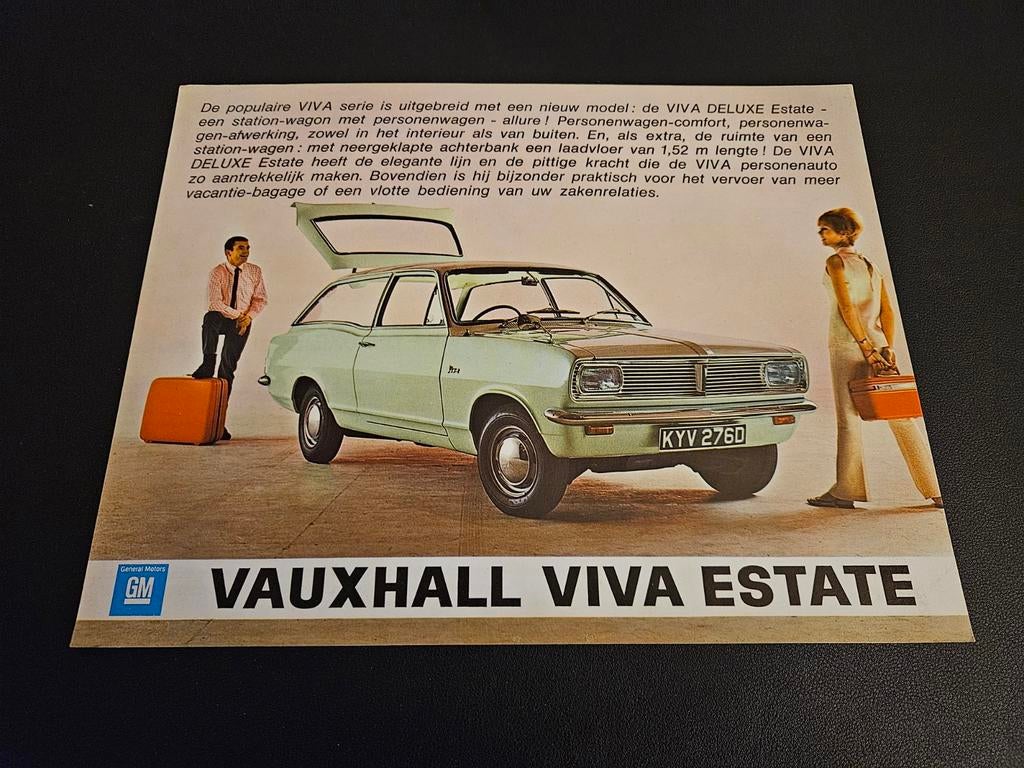 Brochure Vauxhall Viva Estate 1967, Ophalen of Verzenden, Zo goed als nieuw, Overige merken
