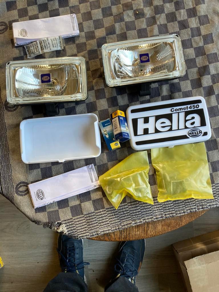 Oldtimer 2 Hella verstralers met covers, Ophalen of Verzenden, Nieuw
