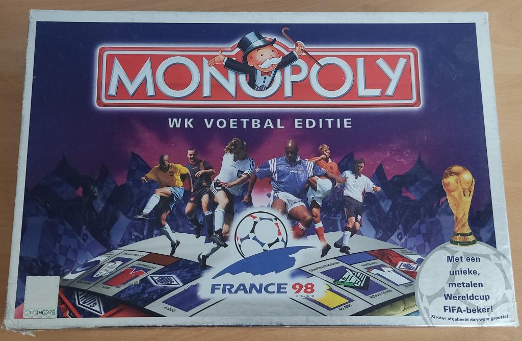 Monopoly WK France 98 Editie, Vijf spelers of meer, Ophalen of Verzenden, Gebruikt, Parker
