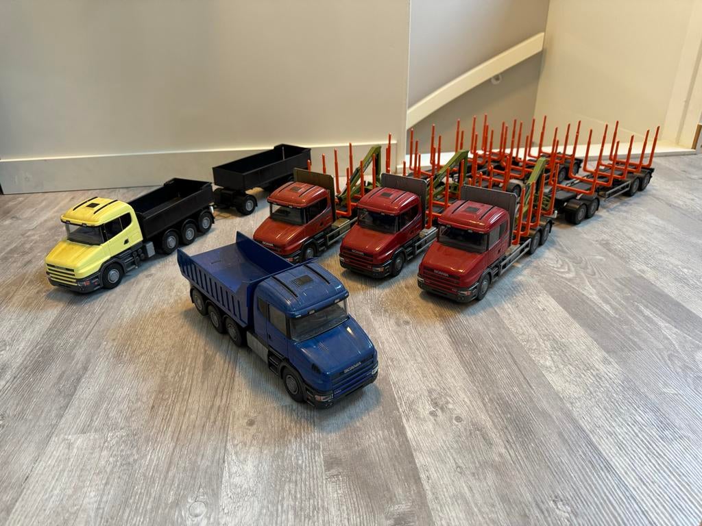 66 x EMEK 1:24 Scania Volvo MAN Truck DHL Danzas, Hobby en Vrije tijd, Ophalen, Gebruikt, Bus of Vrachtwagen, Overige merken