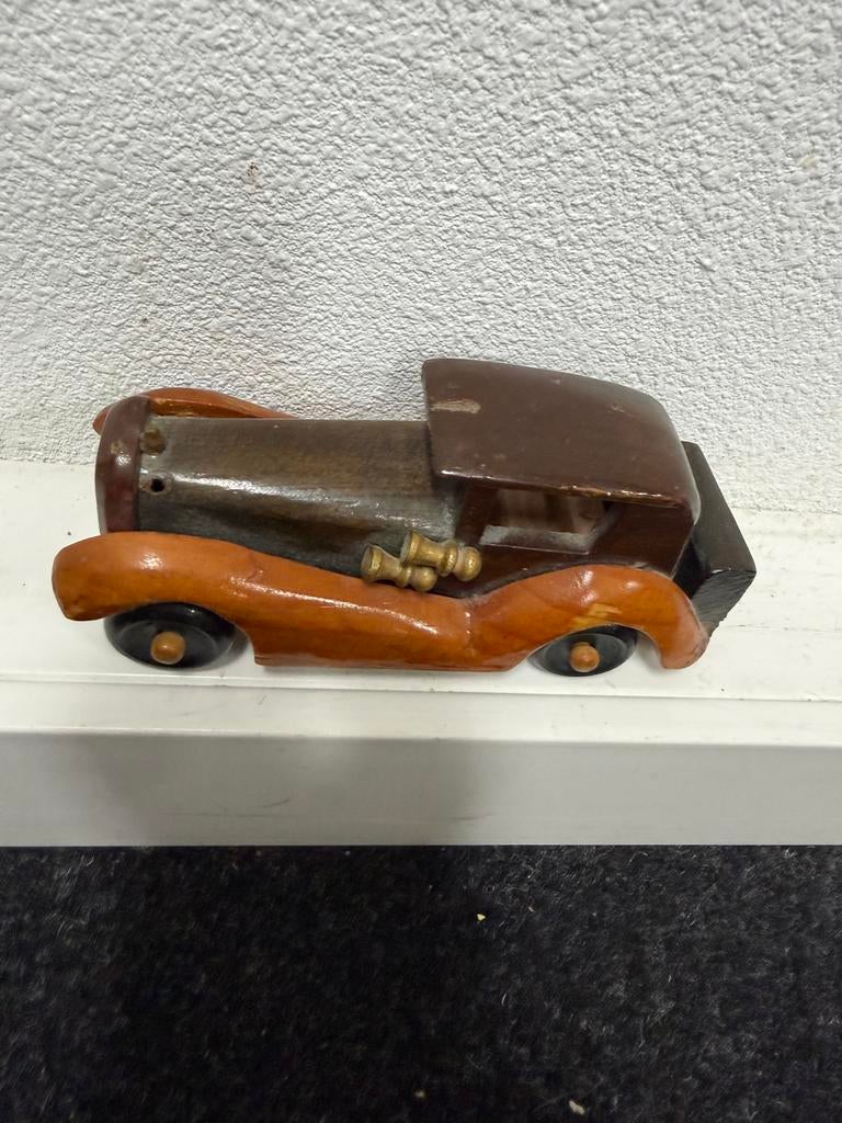 Houten Speelgoed Auto, Antiek en Kunst, Antiek | Speelgoed, Ophalen of Verzenden