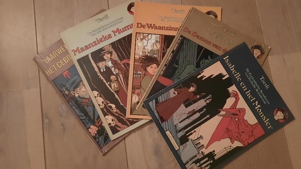 De fantastische avonturen van Isabella Avondrood, Gelezen, J. Tardi, Ophalen of Verzenden, Meerdere stripboeken