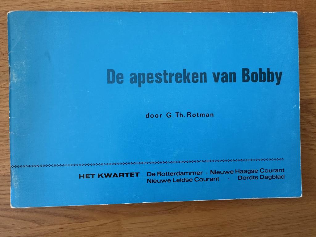 G. Th. Rotman - De apestreken van Bobby (uitg. Het Kwartet), Boeken, Stripboeken, Eén stripboek, Ophalen, Gelezen
