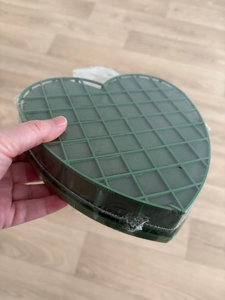 Oase steekschuim hart 20 cm Ø voor bloemstuk, Ophalen of Verzenden, Nieuw