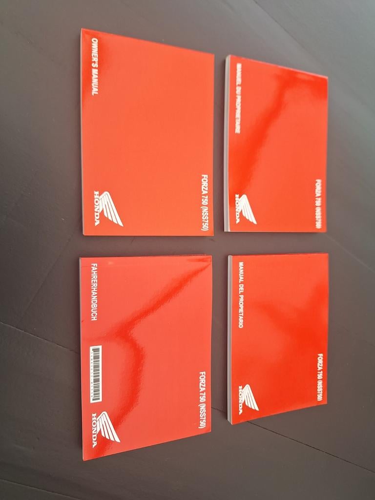 Honda Forza 750. 2025. Handleiding, Motoren, Ophalen of Verzenden, Honda