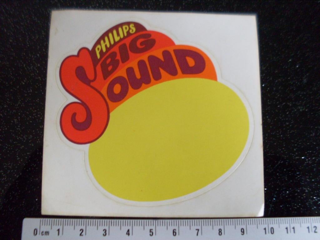 sticker philips big sound logo, Verzamelen, Stickers, Ophalen of Verzenden, Zo goed als nieuw, Merk