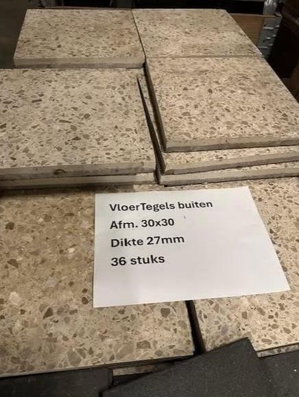 Duurzame Vloertegels voor Buiten – Complete Set (36 stuks), Doe-het-zelf en Verbouw, Tegels, Ophalen, 60 cm of meer, Nieuw, Minder dan 5 m²