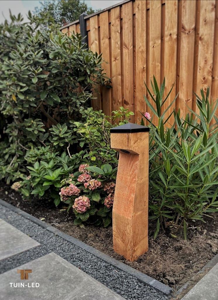 Tuinverlichting hout, Tuin en Terras, Buitenverlichting, Minder dan 50 watt, Staande lamp, Nieuw, Ophalen of Verzenden
