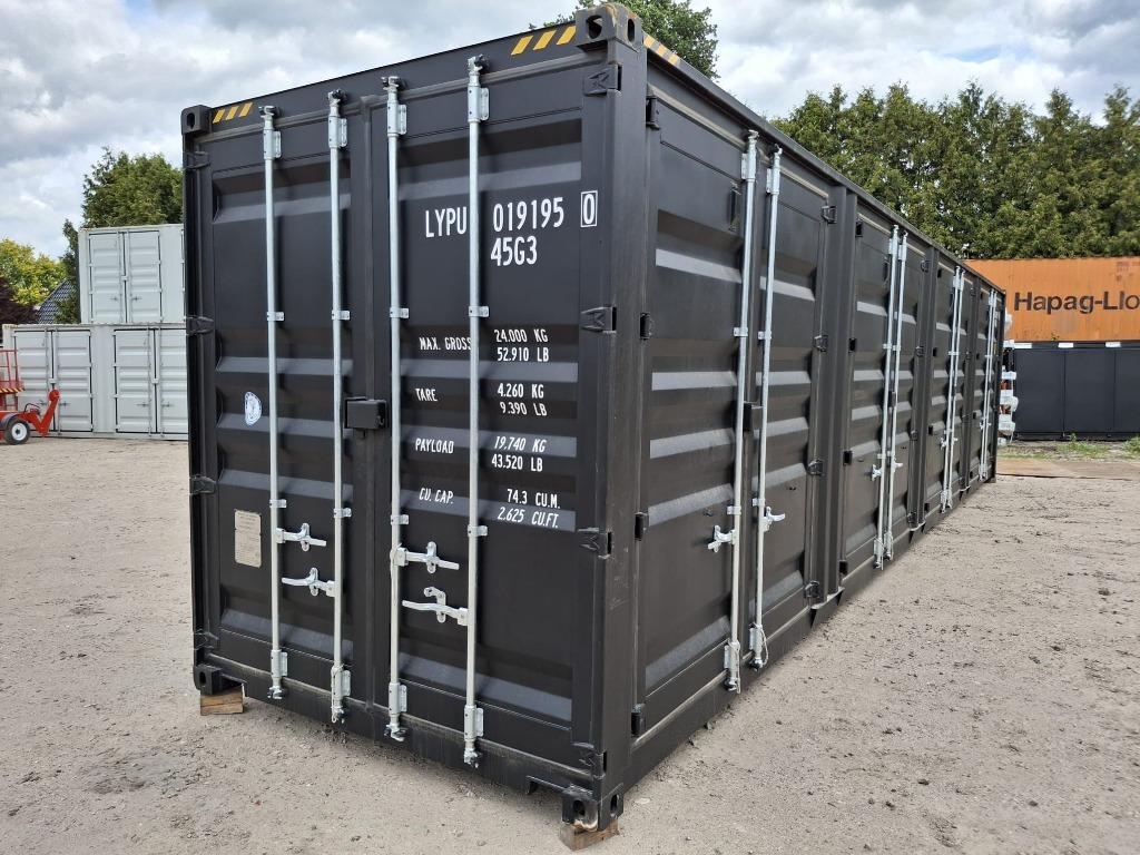 Container met 4 zijdeuren, Ophalen